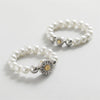 GingerSnaps White Pearl Stretch Bracelet