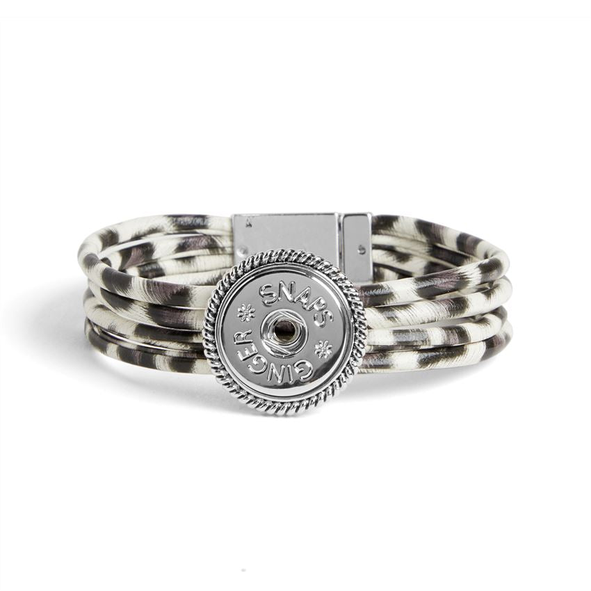 GingerSnaps Animal Print Magnetic Bracelet