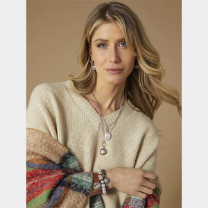 GingerSnaps Two Layer Pearl Drop Necklace