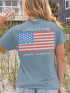 Knit Flag Short Sleeve Simply Southern Tee