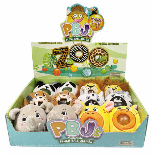 Zoo Collection PBJ's Collectible Plush Ball Jellies