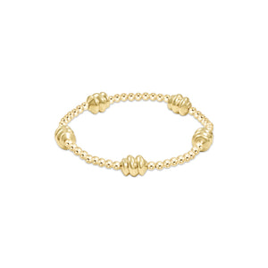 Enewton Gold Admire Pattern 3mm Gold Bead Bracelet