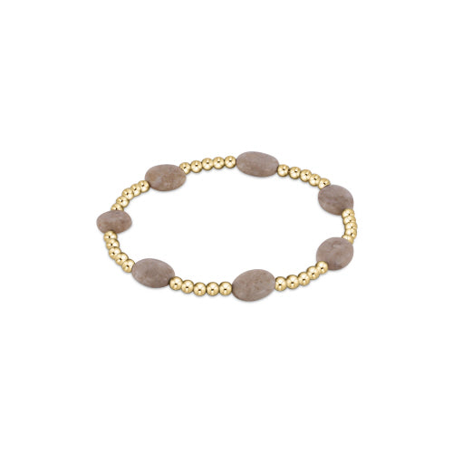 Enewton Riverstone Admire Pattern 3mm Gold Bead Bracelet