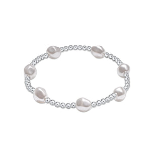 Enewton Pearl Admire Pattern 3mm Sterling Silver Bead Bracelet