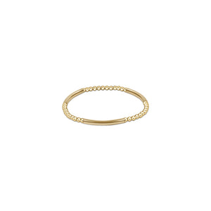 Enewton Classic Gold 3mm Bead Bracelet with Gold Bliss Bar Pattern