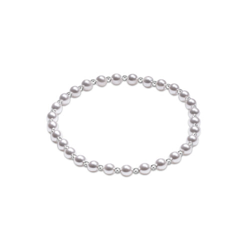 Enewton Grateful Pattern Pearl 4mm Sterling Silver Bead Bracelet