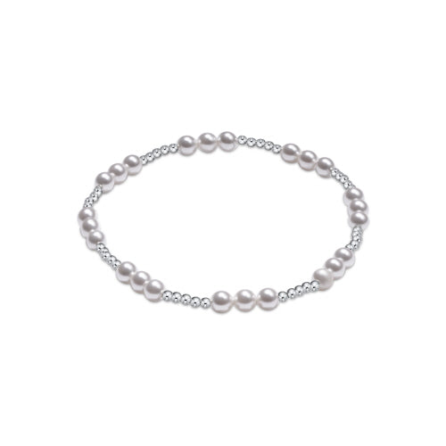 Enewton Classic Joy Pearl 4mm Sterling Silver Bead Bracelet