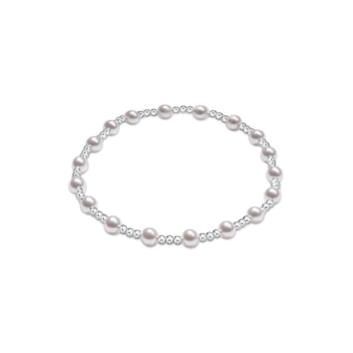 Enewton 4mm Pearl Sincerity Pattern Sterling Silver Bead Bracelet