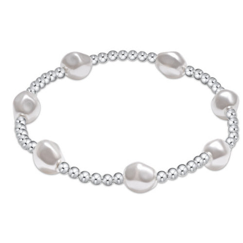 Enewton Extends Pearl Admire Pattern 3mm Sterling Silver Bead Bracelet
