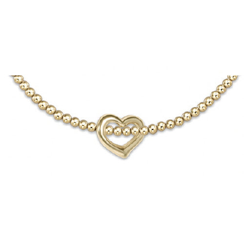 Enewton Love Gold Charm 2.5mm Gold Bead Bracelet