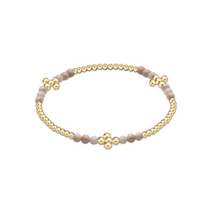 Enewton Signature Cross Gold Bliss 2.5mm Riverstone Bead Bracelet