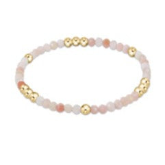 Enewton Worthy Pattern 3mm Pink Opal Bead Bracelet