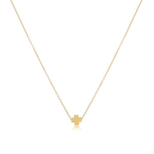Enewton Gold Signature Cross 16" Necklace