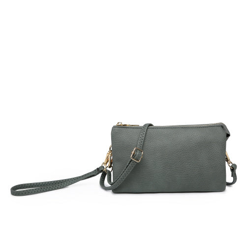 Slate Zoe 3 Compartment Crossbody/Wristlet Purse