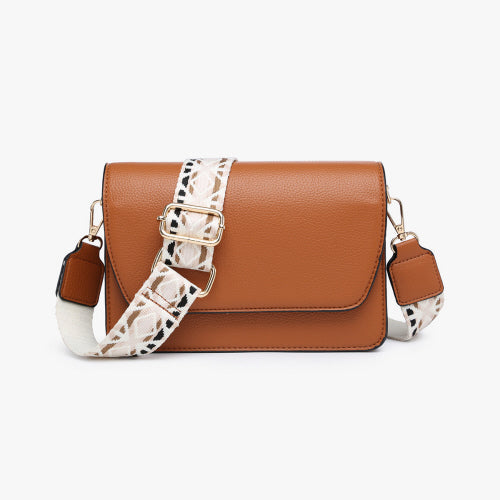 Brown Noah Guitar Strap Crossbody Bag