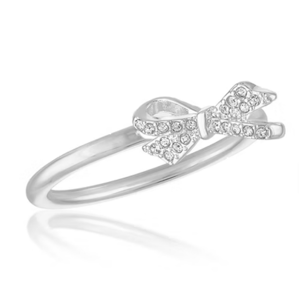 CZ Bow Stacks Ring