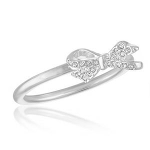 CZ Bow Stacks Ring