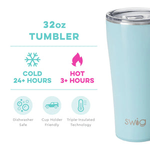 Swig Shimmer Aquamarine Tumbler (32oz)