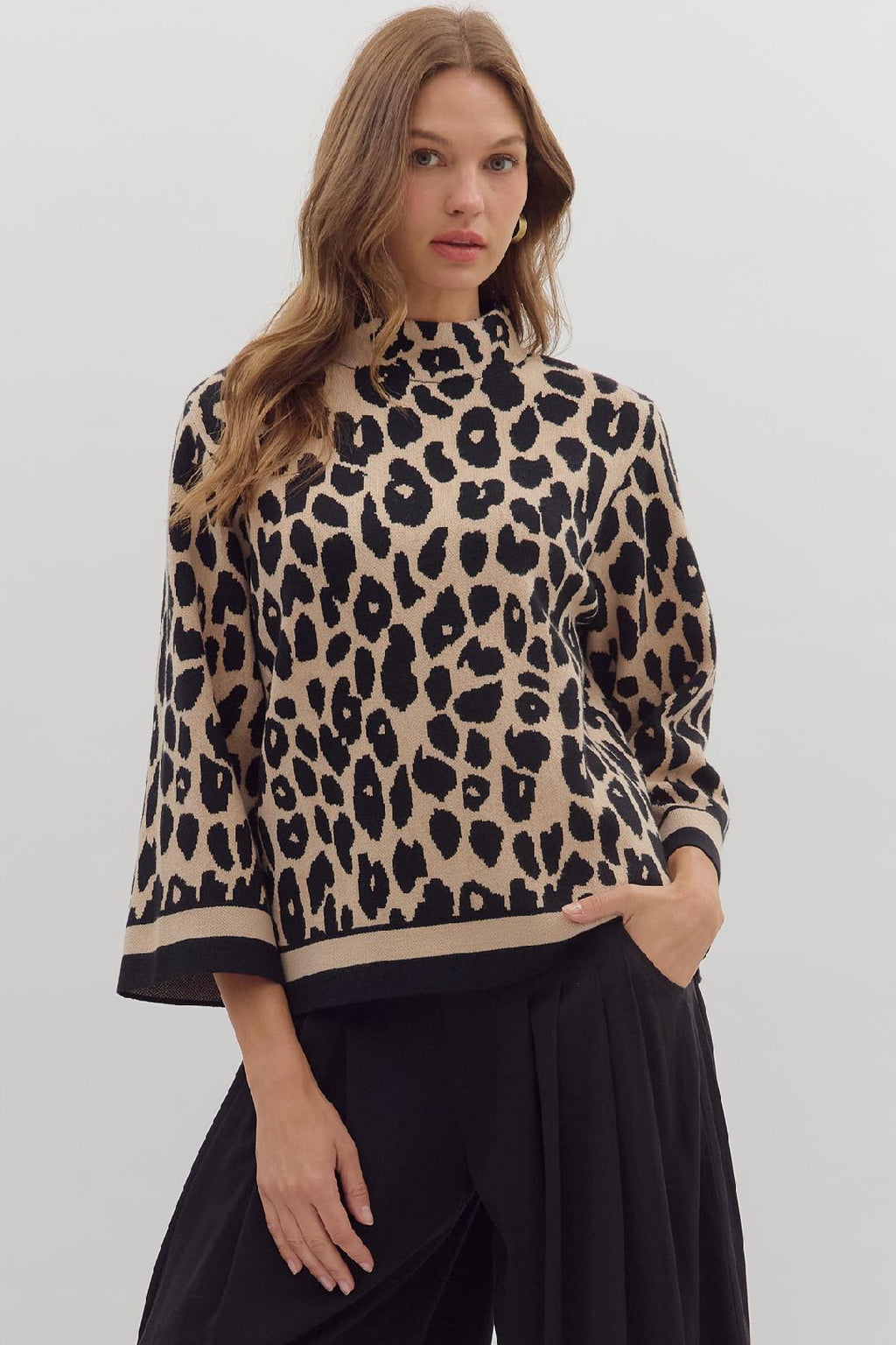 Wild Intentions Leopard Print Sweater