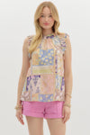 Affectionately Yours Ruffled Sleeve Top