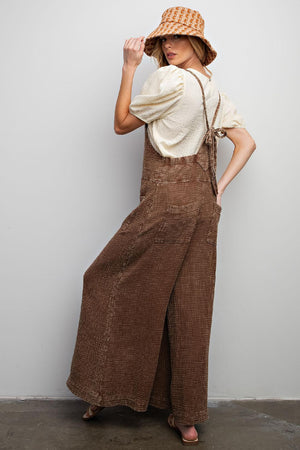 Here I Am Chocolate Brown Jumpsuit