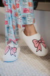 Light Pink Bow Katydid Slippers