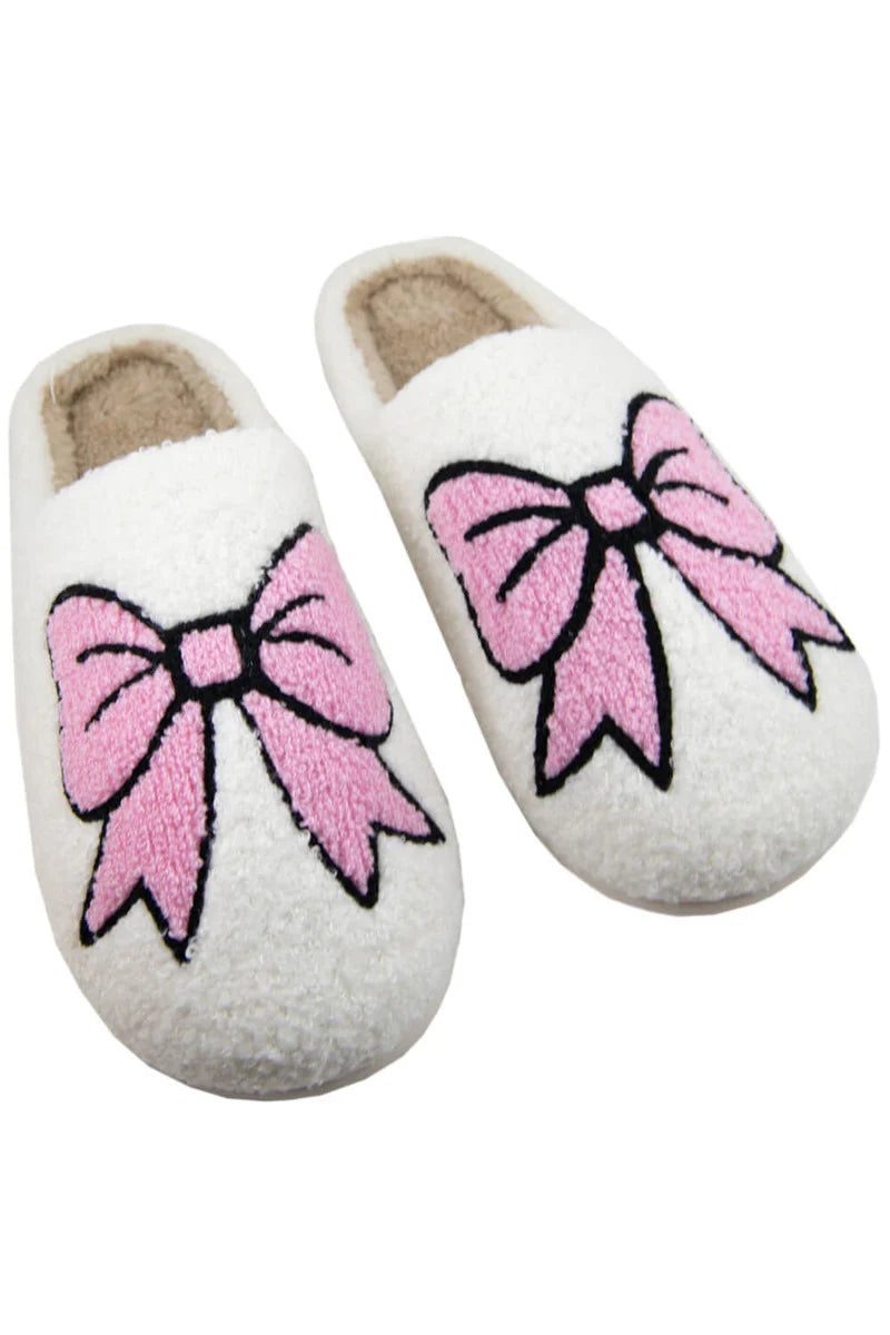 Light Pink Bow Katydid Slippers