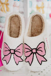Light Pink Bow Katydid Slippers