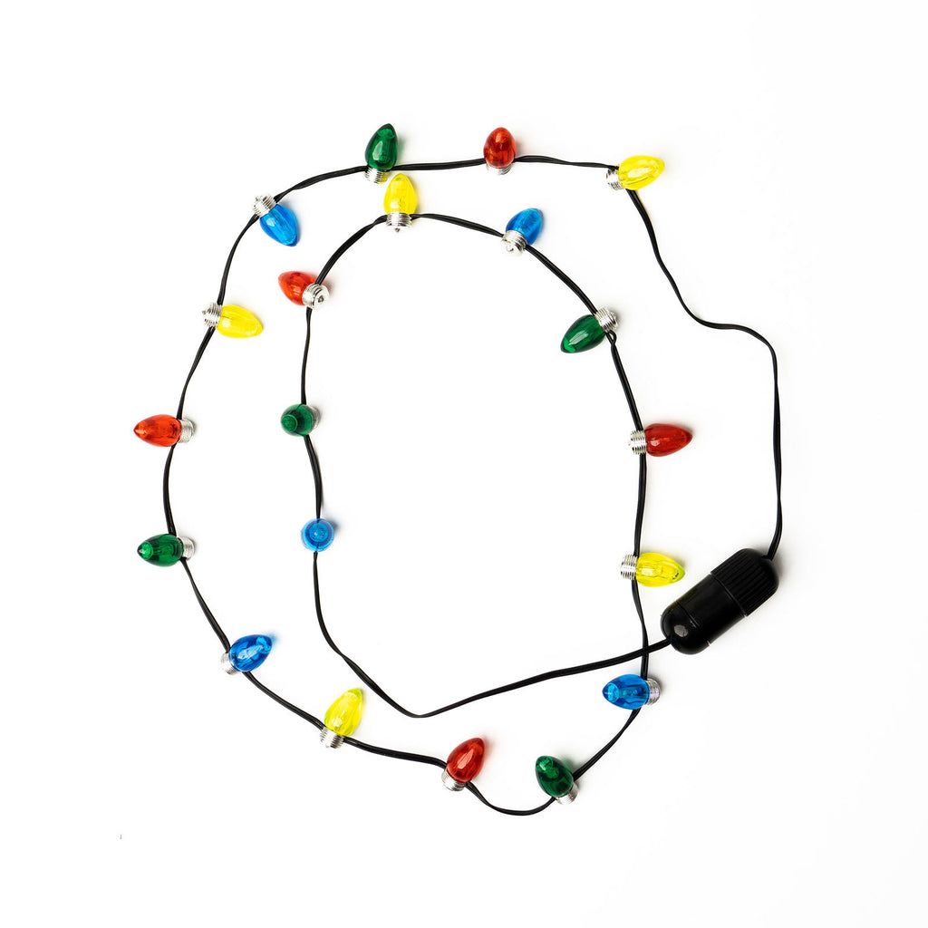 Lotsa Lights Flashing Holiday Necklace