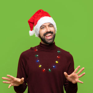 Lotsa Lights Flashing Holiday Necklace