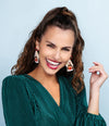 Gingerbread House Soul Stacks Holiday Beaded Earrings