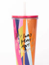 He Has A Plan Straw Tumbler