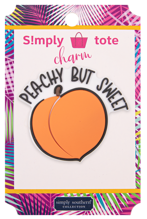 Peachy Simply Southern Silicone Charm for Simply Totes