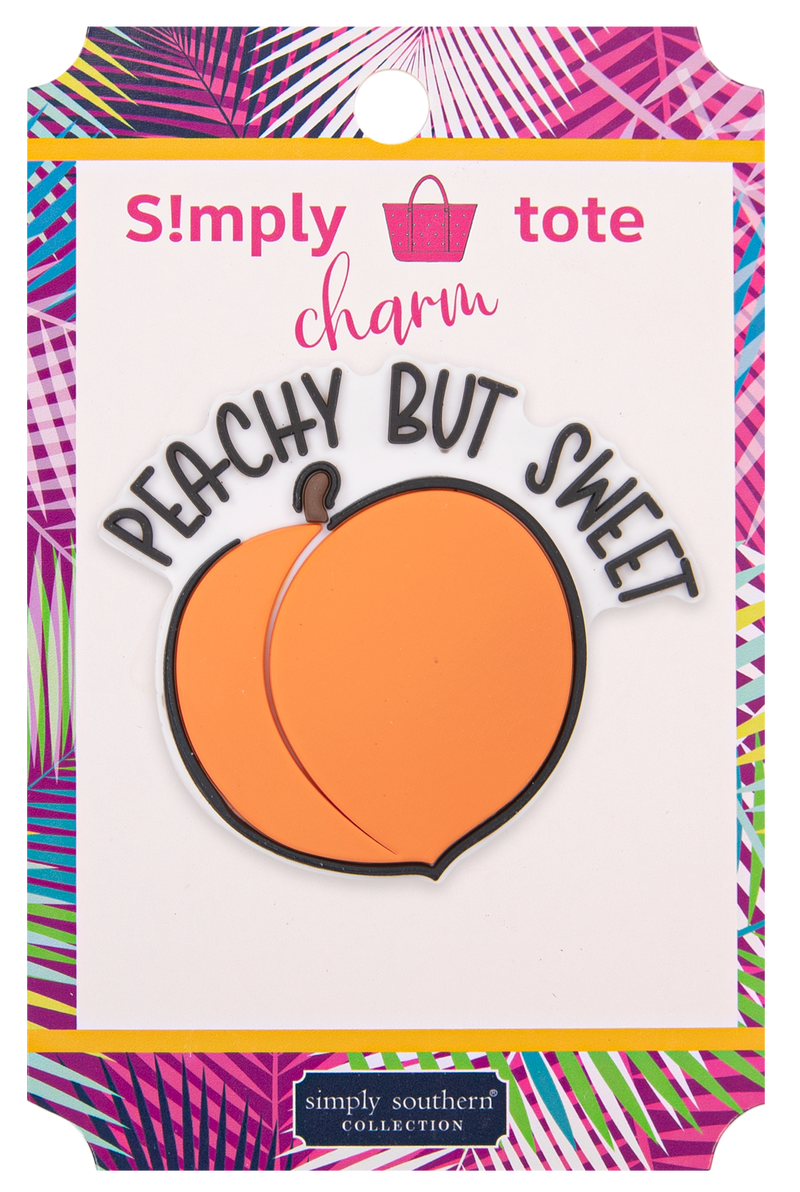 Peachy Simply Southern Silicone Charm for Simply Totes