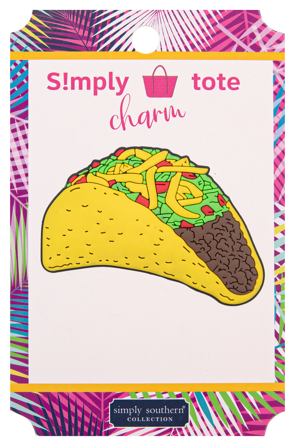 Taco Simply Southern Silicone Charm for Simply Totes