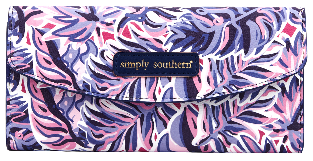 Simply Southern Leaf Leather Large Cardholder Wallet