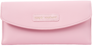 Simply Southern Pink Leather Large Cardholder Wallet