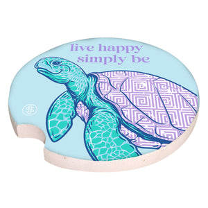 Sea Turtle Simply Southern Car Coaster