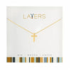 Cross Layers Necklace in Gold