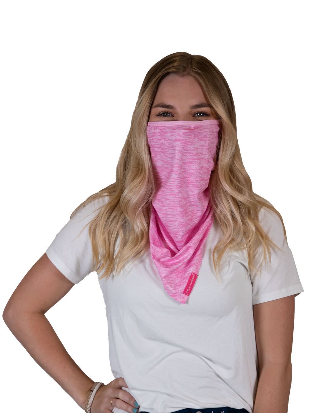 Simply Southern Heather Pink Fashion Face Cover
