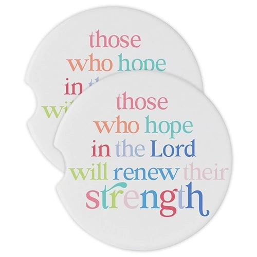 Renew Their Strength Car Coasters