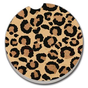 Leopard Print Car Coaster