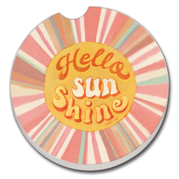 Hello Sun Car Coaster