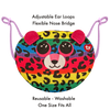 Dotty Multicolor Leopard Ty Mask