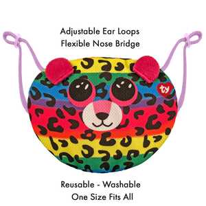 Dotty Multicolor Leopard Ty Mask