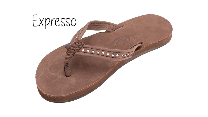 Kid's Crystal Rainbow Sandals - Expresso