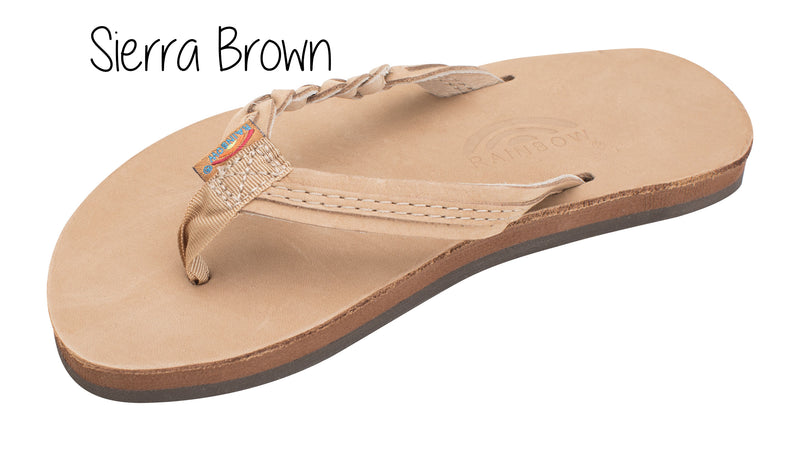  Rainbow Women's Flirty Braidy Dark Brown Sandals - Large  7.5-8.5 B(M) US : Clothing, Shoes & Jewelry