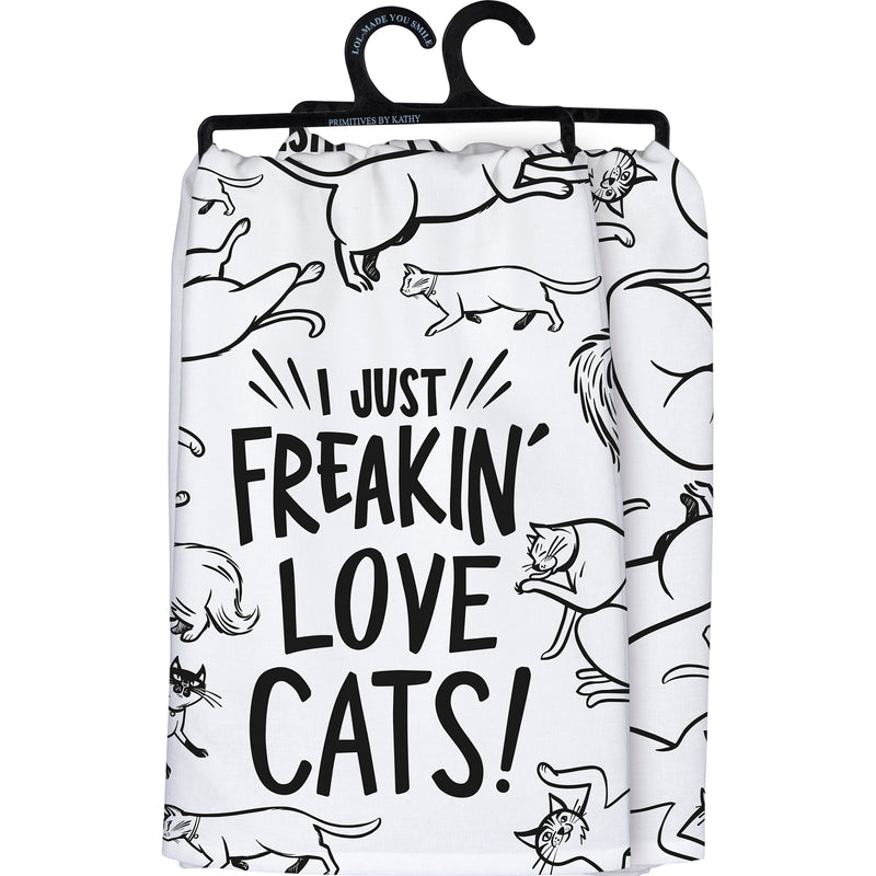 Love Cats Tea Towel