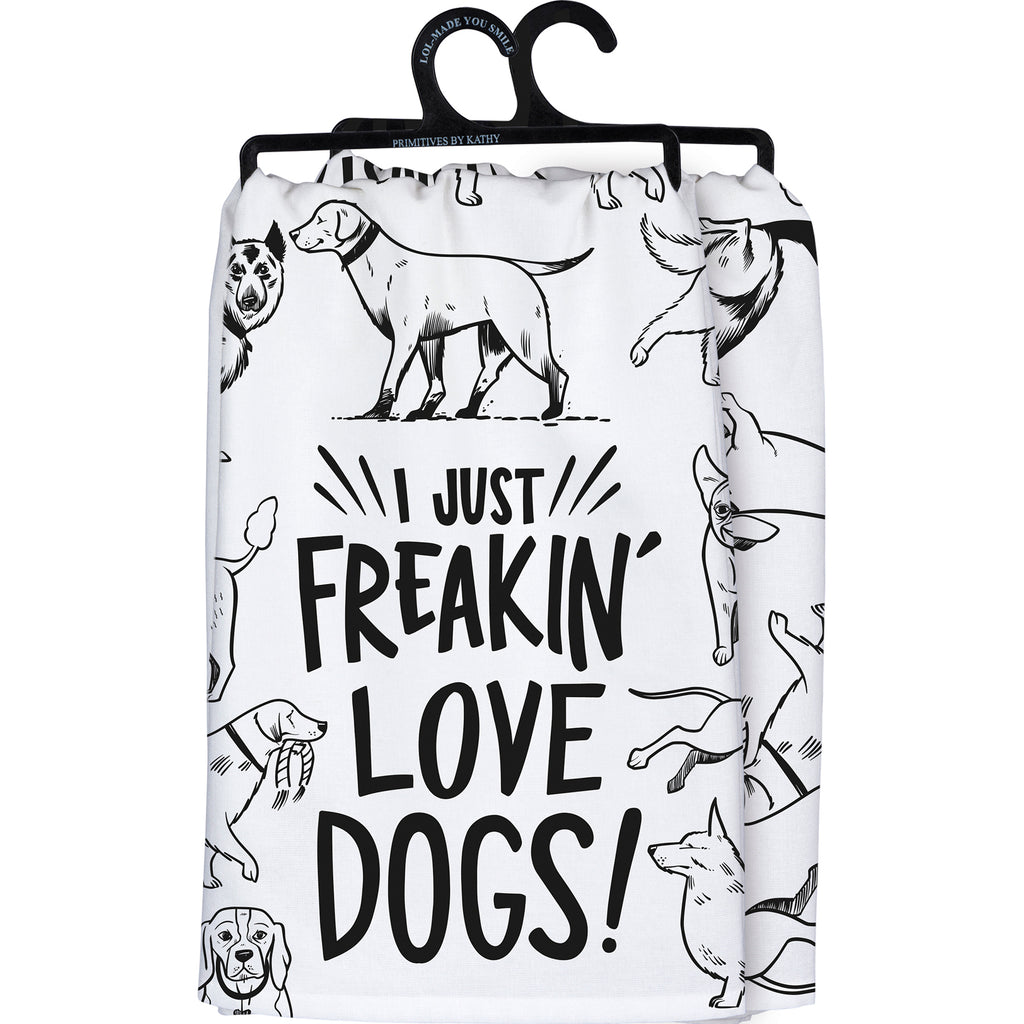 Love Dogs Tea Towel