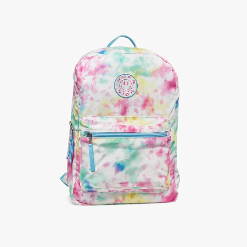 Pura Vida Happy Tie Dye Classic Backpack